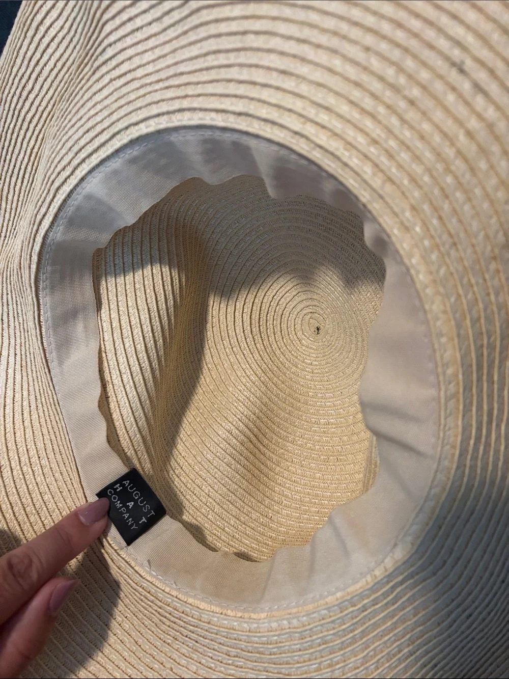 Wide Brim Straw Sun Hat - 'On Vacay' Black Script